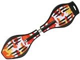 Makrofit Waveboard Pro XL Sunny bis 95 kg mit Tasche und Leuchtrollen, orange, 88x23x14, 14036