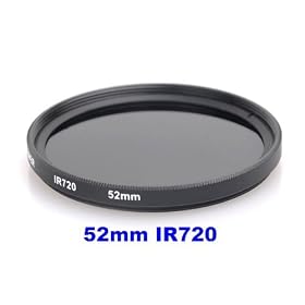 NEEWER® 52MM Infrared Filter - IR720 - for Kodak, Fuji, Sony, Canon, Nikon + MORE!