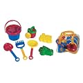 roba 0031 - Sandkastenspielzeug (Eimer mit Sieb, Gie�kanne, Schaufel, Rechen, 2 Formen) 7-teilig