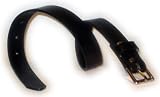 Black Leather Toddler Belt (Size XS-S, Waist 16-20)