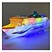 Wenini Kids Colorful Ocean Liner Cruise Ship Boat Electric Flashing LED Light Sound Toy,50x13x5 cm/19.7x5.1x2 in (LED Cruise Ship Boat)