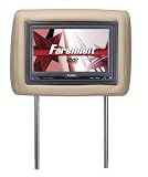 Farenheit HRD-93BG Universal Replacement Headrest with Preloaded 9-Inch Monitor and Front Loading DVD Player - Beige