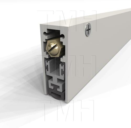 Automatic Door Bottom, Regular Duty Semi-Mortised Clear Anodized Aluminum 30"