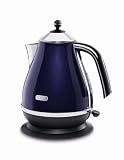 De'Longhi Icona Jug Kettle, 3kW, Aubergine Purple