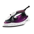 Morphy Richards Turbosteam 40698 Steam Iron Ceramic Soleplate 2000 Watt, Black/Plum