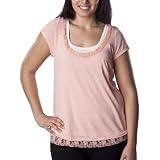 Juniors' Plus-Size Pure Energy Coral Short-Sleeve Fashion Top