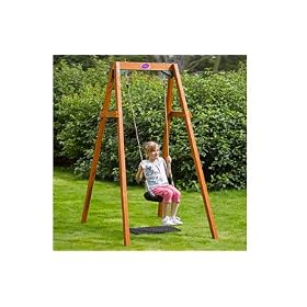 Plum� Wooden Single Swing Set