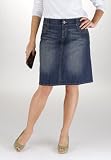 Avenue Plus Size Studded Vintage Denim Skirt