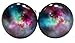 Galaxy Universe Space Unisex Mens Womens Stainless Steel Stud Earrings (6.5 Millimeters)