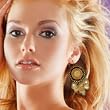 Hangin by a Thread Round Earrings (Femme Frivolity)