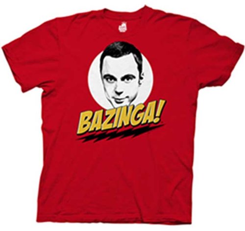 THE BIG BANG THEORY -- BAZINGA W/SHELDON -- MENS TEE