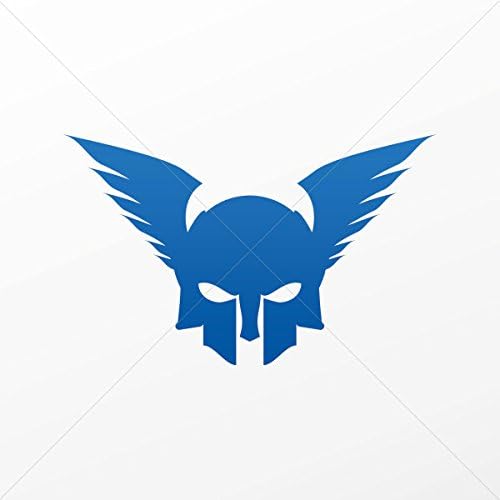 Decal Sticker Ancient Helmet With Wings Tablet Laptop Weatherproof Spo Blue Dark (40 X 24.6 In)