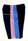 Boys Swimsuit Swim Trunks with Lining and Drawstring. Solid with Wide Stripes on Sides in 3 Combinations. Sizes 4 - 6X (7)