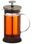 GROSCHE LISBON French press coffee and tea press, 350 ml 11.8 oz fl. oz capacity, Glass body with SS filter press, removable silicone grip base, and included spoon