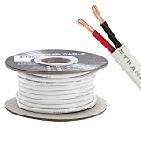 16AWG CL2 Rated 2 Conductor Loud Speaker Cable 50ft For In-Wall Installation