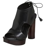 Pour La Victoire Women's Fanny Open-toe Platform,Black,9.5 M US