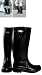 Premium Diamante Wellington Boots Black