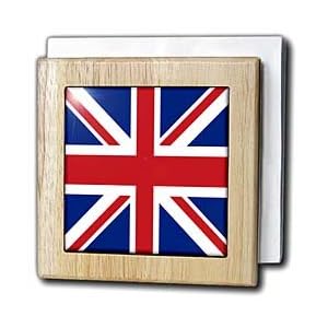 United Kingdom Flag - 6 Inch Tile Napkin Holder by 3dRose LLC