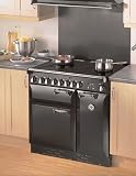 AGA Legacy ALE36SD 36 Pro-Style Electric Range with 1.8 cu. ft. Convection Oven, 2.2 cu. ft. 7-Mode Multifunction Oven, Broiling Oven, Manual Clean and Plate Warming Rack: Solid Doors
