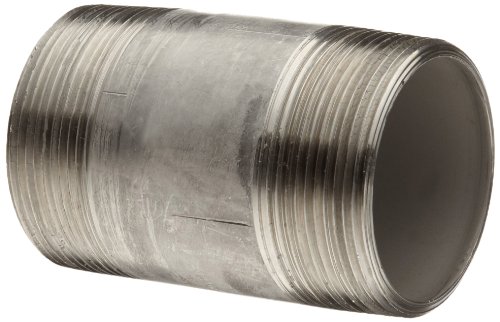 Stainless Steel 316/316L Pipe Fitting, Close Nipple, Schedule 40, Seamless, 1/2