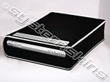 Xbox 360 HD DVD Skin - NEW - GLOSS BLACK system skins faceplate decal mod