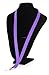 VAS Waterproof Cruise N Travel Cash, ID, Credit / Debit Card & Key Holder - PURPLE Deluxe Lanyard #5 Carabiner With RFID Protection -
