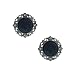 Jardine Vintage Black Button Earrings 41QkqYPRrbL. SL75 Vintage stud earrings or vintage dangling earrings with this dress?