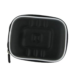 rooCASE (Med EVA Black) Hard Shell Case with Memory Foam for Flip Ultra Camcorder 2nd Generation Black