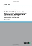 Verfassungsrechtliche Grenzen der polizeirechtlichen Verantwortlichkeit des Zustandsst�rers, insbesondere bei der Altlastensanierung nach dem Bundesbodenschutzgesetz