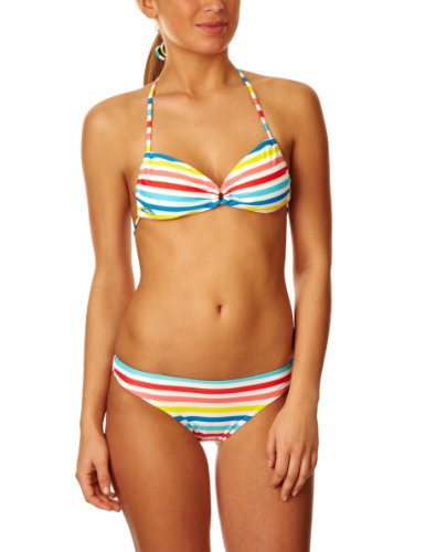 Roxy Damen Bikini White Stripes Scooter PT, p baja californ, 42-44 (XL), XMWSM463- Preisvergleich