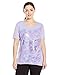 Just My Size Women`s Plus-Size Printed Short Sleeve V-Neck