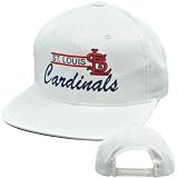 MLB American Needle Mascot White Cap Hat Snapback Flat Bill St Louis Cardinals