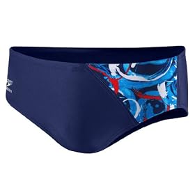 Speedo Men's Spliced Brief Swimsuit