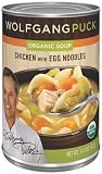 Wolfgang Puck Organic Chicken w/ Egg Noodles Soup, 14.5 oz Cans, 12ct (Quantity of 1)
