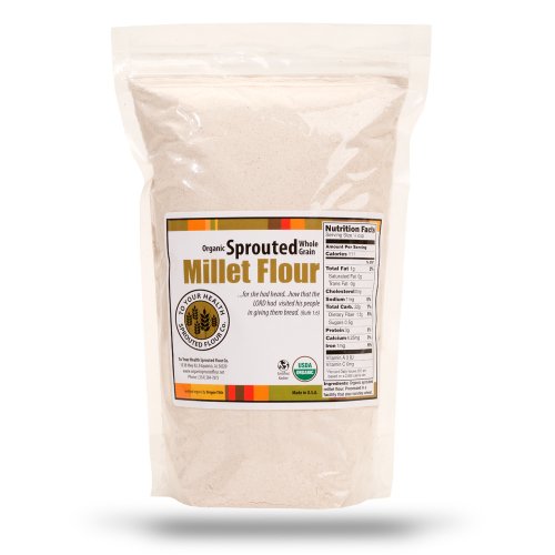 10lb. 100% Whole Grain, Organic, Sprouted Millet Flour by To Your Health Sprouted Flour Co.