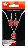 North Carolina State Wolfpack - NCAA Earrings & Pendant Necklace Gift Set