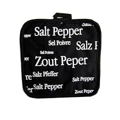 Topflappen Schwarz Wei� Salz und Pfeffer