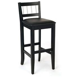 Click here to buy Home Styles 5123-89 29 Inch Manhattan Pub Stool - Black With Stainless Steel Trim - Set Of... by Home Styles.