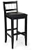 Kitchen & Housewares : Home Styles 5123-89 29 Inch Manhattan Pub Stool - Black With Stainless Steel Trim - Set Of 2