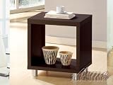 Modern Espresso Square End Table by Acme Furniture