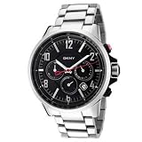 DKNY Stainless Steel Quartz Black Dial Men's Watch - NY1326