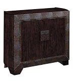 Benton Mahogany Finish Wine Cabinet