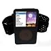 Black iPod Classic 160GB Silicone Case Sleeve & Armband with Screen Protector + Lanyard