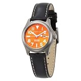 Momentum Womens 1M-SP01O2 Atlas Orange Dial Black Nautica Leather Watch