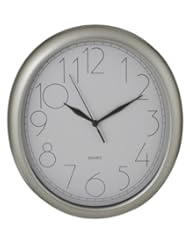Automotive Parts and Accessories: ITC (32040-NI-DB) Oval Wall Clock with White Face - ITC