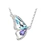 Le Premium Brechen Kokon Halskette mit Swarovski-Kristall-Elementen, Aquamarin u. Tansanit, inc. Le Premium Geschenkbox Le Premium Brechen Kokon Halskette mit Swarovski-Kristall-Elementen, Aquamarin u. Tansanit, inc. Le Premium Geschenkbox