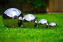 Set of Four Stainless Steel Sphere's 6.5, 9, 13 & 18cm