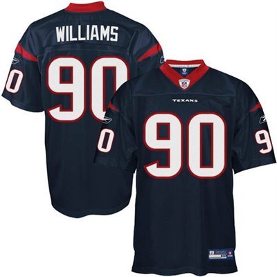 Reebok Mario Williams Houston Texans Navy Authentic Jersey Size 50