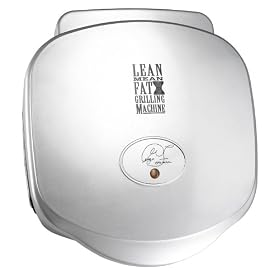 George Foreman 13818 Silver grill with sloped grill design-cooks up to  3 portions