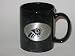 ST. LOUIS RAMS 11 oz. Black MARBLE COFFEE MUG with Pewter Logo
